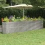 Silberner pulverbeschichteter Stahl-Pflanzkübel 332x40x68 cm von vidaXL, Töpfe und Pflanzgefäße - Ref: Foro24-318912, Preis: ...