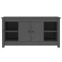 Solid pine wood TV stand in gray, 103x36.5x52 cm by vidaXL, TV Furniture - Ref: Foro24-814576, Price: 102,05 €, Discount: %