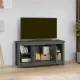 Solid pine wood TV stand in gray, 103x36.5x52 cm by vidaXL, TV Furniture - Ref: Foro24-814576, Price: 102,05 €, Discount: %