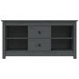 TV-Schrank aus massivem Kiefernholz, grau, 103 x 36,5 x 52 cm von vidaXL, TV-Möbel - Ref: Foro24-814571, Preis: 79,29 €, Raba...