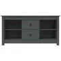 TV-Schrank aus massivem Kiefernholz, grau, 103 x 36,5 x 52 cm von vidaXL, TV-Möbel - Ref: Foro24-814571, Preis: 79,29 €, Raba...