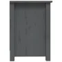 TV-Schrank aus massivem Kiefernholz, grau, 103 x 36,5 x 52 cm von vidaXL, TV-Möbel - Ref: Foro24-814571, Preis: 79,29 €, Raba...