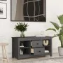 TV-Schrank aus massivem Kiefernholz, grau, 103 x 36,5 x 52 cm von vidaXL, TV-Möbel - Ref: Foro24-814571, Preis: 79,29 €, Raba...