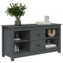 TV-Schrank aus massivem Kiefernholz, grau, 103 x 36,5 x 52 cm von vidaXL, TV-Möbel - Ref: Foro24-814571, Preis: 79,29 €, Raba...