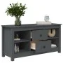 TV-Schrank aus massivem Kiefernholz, grau, 103 x 36,5 x 52 cm von vidaXL, TV-Möbel - Ref: Foro24-814571, Preis: 79,29 €, Raba...