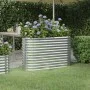 Jardinera arriate acero recubrimiento polvo plata 114x40x68 cm de vidaXL, Maceteros y jardineras - Ref: Foro24-318892, Precio...