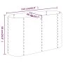 Jardinera arriate acero recubrimiento polvo plata 114x40x68 cm de vidaXL, Maceteros y jardineras - Ref: Foro24-318892, Precio...