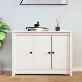 Solid white pine wood sideboard 100x35x74 cm by vidaXL, Sideboards - Ref: Foro24-814560, Price: 139,91 €, Discount: %