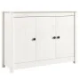 Weißes Sideboard aus massivem Kiefernholz 100x35x74 cm von vidaXL, Sideboards - Ref: Foro24-814560, Preis: 139,91 €, Rabatt: %