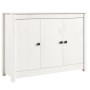Weißes Sideboard aus massivem Kiefernholz 100x35x74 cm von vidaXL, Sideboards - Ref: Foro24-814560, Preis: 134,12 €, Rabatt: %