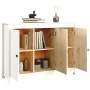 Weißes Sideboard aus massivem Kiefernholz 100x35x74 cm von vidaXL, Sideboards - Ref: Foro24-814560, Preis: 139,91 €, Rabatt: %