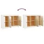 Weißes Sideboard aus massivem Kiefernholz 100x35x74 cm von vidaXL, Sideboards - Ref: Foro24-814560, Preis: 139,91 €, Rabatt: %