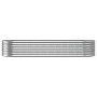 Steel flower bed powder coated silver 224x80x36 cm by vidaXL, Pots and planters - Ref: Foro24-318922, Price: 54,46 €, Discoun...