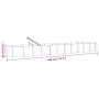 Steel flowerbed planter powder coated silver 440x80x36 cm by vidaXL, Pots and planters - Ref: Foro24-318937, Price: 73,35 €, ...