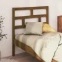 Honey brown solid pine wood bed headboard 81x4x100 cm by vidaXL, Headboards and footboards - Ref: Foro24-814172, Price: 27,33...