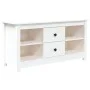 Massiver TV-Schrank aus weißem Kiefernholz, 103 x 36,5 x 52 cm von vidaXL, TV-Möbel - Ref: Foro24-814570, Preis: 105,32 €, Ra...