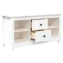 Massiver TV-Schrank aus weißem Kiefernholz, 103 x 36,5 x 52 cm von vidaXL, TV-Möbel - Ref: Foro24-814570, Preis: 105,32 €, Ra...