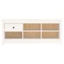 Solid white pine wood shoe cabinet 110x38x45.5 cm by vidaXL, Shoe racks and shoe organizers - Ref: Foro24-814595, Price: 93,4...