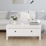 Couchtisch aus weißer massiver Kiefer 100x50x40 cm von vidaXL, Couchtisch - Ref: Foro24-814605, Preis: 127,06 €, Rabatt: %