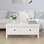 Mesa de centro de madera maciza de pino blanco 100x50x40 cm de vidaXL, Mesas de centro - Ref: Foro24-814605, Precio: 122,63 €...