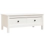 Couchtisch aus weißer massiver Kiefer 100x50x40 cm von vidaXL, Couchtisch - Ref: Foro24-814605, Preis: 127,06 €, Rabatt: %