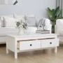 Mesa de centro de madera maciza de pino blanco 100x50x40 cm de vidaXL, Mesas de centro - Ref: Foro24-814605, Precio: 122,63 €...