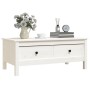 Couchtisch aus weißer massiver Kiefer 100x50x40 cm von vidaXL, Couchtisch - Ref: Foro24-814605, Preis: 127,06 €, Rabatt: %