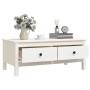 Solid white pine wood coffee table 100x50x40 cm by vidaXL, Coffee table - Ref: Foro24-814605, Price: 127,06 €, Discount: %