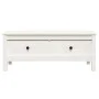 Mesa de centro de madera maciza de pino blanco 100x50x40 cm de vidaXL, Mesas de centro - Ref: Foro24-814605, Precio: 122,63 €...