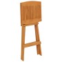 Folding high table and stools set, 5 pieces, made of solid teak wood. by vidaXL, Garden sets - Ref: Foro24-3100778, Price: 47...