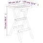 Folding high table and stools set, 5 pieces, made of solid teak wood. by vidaXL, Garden sets - Ref: Foro24-3100778, Price: 46...