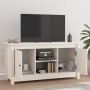 Massiver TV-Schrank aus weißem Kiefernholz, 103 x 36,5 x 52 cm von vidaXL, TV-Möbel - Ref: Foro24-814585, Preis: 104,48 €, Ra...