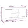 Massiver TV-Schrank aus weißem Kiefernholz, 103 x 36,5 x 52 cm von vidaXL, TV-Möbel - Ref: Foro24-814585, Preis: 104,48 €, Ra...