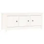 Mueble zapatero de madera maciza de pino blanco 110x38x45,5 cm de vidaXL, Zapateros y organizadores de calzado - Ref: Foro24-...