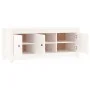 Mueble zapatero de madera maciza de pino blanco 110x38x45,5 cm de vidaXL, Zapateros y organizadores de calzado - Ref: Foro24-...