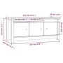 Mueble zapatero de madera maciza de pino blanco 110x38x45,5 cm de vidaXL, Zapateros y organizadores de calzado - Ref: Foro24-...
