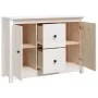 Sideboard aus massivem weißem Kiefernholz, 100 x 35 x 74 cm von vidaXL, Sideboards - Ref: Foro24-814565, Preis: 139,48 €, Rab...