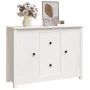Sideboard aus massivem weißem Kiefernholz, 100 x 35 x 74 cm von vidaXL, Sideboards - Ref: Foro24-814565, Preis: 139,48 €, Rab...