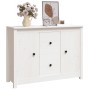 Sideboard aus massivem weißem Kiefernholz, 100 x 35 x 74 cm von vidaXL, Sideboards - Ref: Foro24-814565, Preis: 141,28 €, Rab...