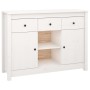 Aparador de madera maciza de pino blanco 100x35x74,5 cm de vidaXL, Aparadores - Ref: Foro24-814550, Precio: 146,20 €, Descuen...