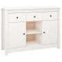 Sideboard aus massivem weißem Kiefernholz, 100 x 35 x 74,5 cm von vidaXL, Sideboards - Ref: Foro24-814550, Preis: 144,30 €, R...