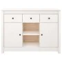 Sideboard aus massivem weißem Kiefernholz, 100 x 35 x 74,5 cm von vidaXL, Sideboards - Ref: Foro24-814550, Preis: 144,30 €, R...