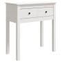 Mesa consola de madera maciza de pino blanco 70x35x75 cm de vidaXL, Mesas auxiliares - Ref: Foro24-814610, Precio: 89,72 €, D...
