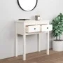 Solid white pine wood console table 70x35x75 cm by vidaXL, Side tables - Ref: Foro24-814610, Price: 87,93 €, Discount: %