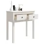 Solid white pine wood console table 70x35x75 cm by vidaXL, Side tables - Ref: Foro24-814610, Price: 87,93 €, Discount: %