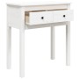 Mesa consola de madera maciza de pino blanco 70x35x75 cm de vidaXL, Mesas auxiliares - Ref: Foro24-814610, Precio: 89,72 €, D...