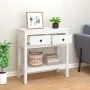 Konsolentisch aus massivem weißem Kiefernholz, 75 x 35 x 75 cm von vidaXL, Seitentische - Ref: Foro24-814620, Preis: 108,33 €...