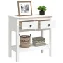 Konsolentisch aus massivem weißem Kiefernholz, 75 x 35 x 75 cm von vidaXL, Seitentische - Ref: Foro24-814620, Preis: 108,33 €...