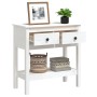 Solid white pine wood console table 75x35x75 cm by vidaXL, Side tables - Ref: Foro24-814620, Price: 110,23 €, Discount: %