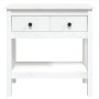 Solid white pine wood console table 75x35x75 cm by vidaXL, Side tables - Ref: Foro24-814620, Price: 110,23 €, Discount: %
